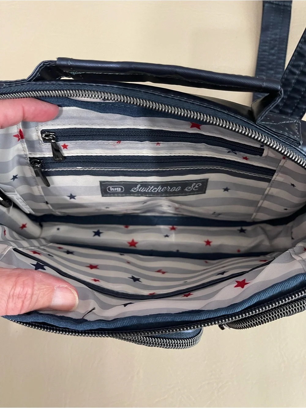 Lug Switcheroo SE Crossbody Bag - Metallic Indigo